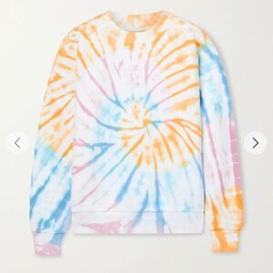 SPRWMN LOS ANGELES Tye Dye 100% Cotton, Long Sleeve Sweatshirt, Size S